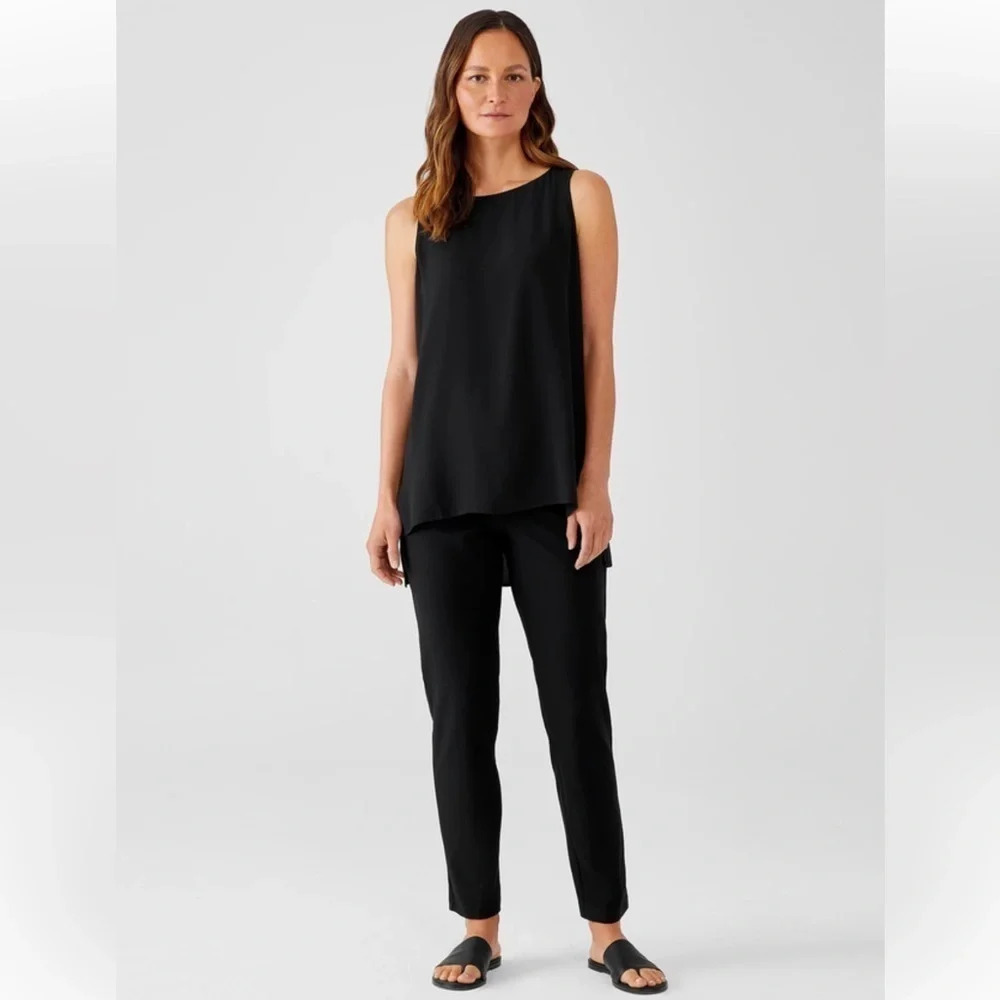 EILEEN FISHER Washable Stretch Crepe Pant